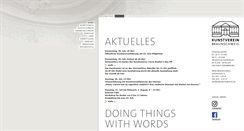 Desktop Screenshot of kunstverein-bs.de